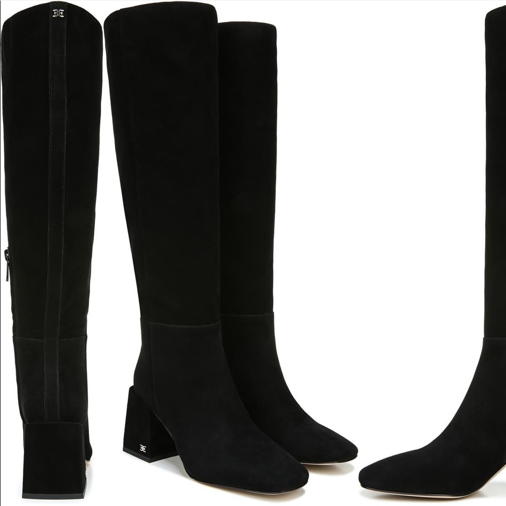 Sam Edelman Black Davis Knee High Boots